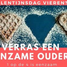 Verras een eenzame oudere met Valentijnsdag!