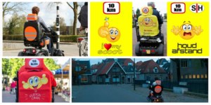 veiligheidsproducten scootsee en seeme zichtbaar op uw scootmobiel