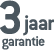 icon 3jaar Garantie