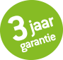 3 jaar volledige garantie