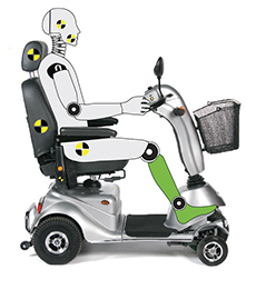 comfort rijpositie Scootmobiel