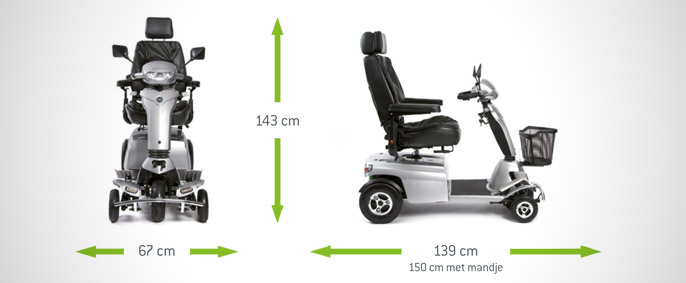 afmeting scootmobiel